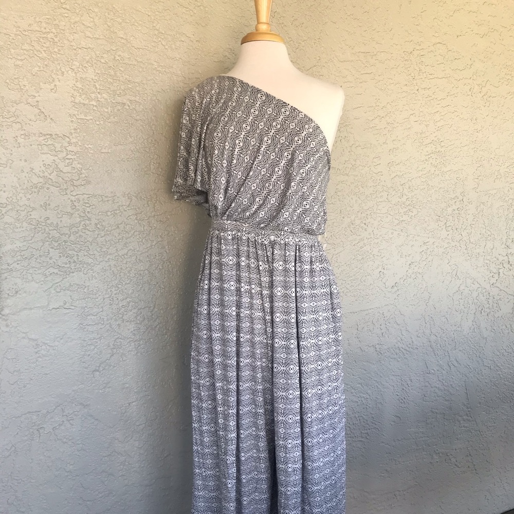 Anthropologie Mauve Jaime Asymmetrical Jumpsuit